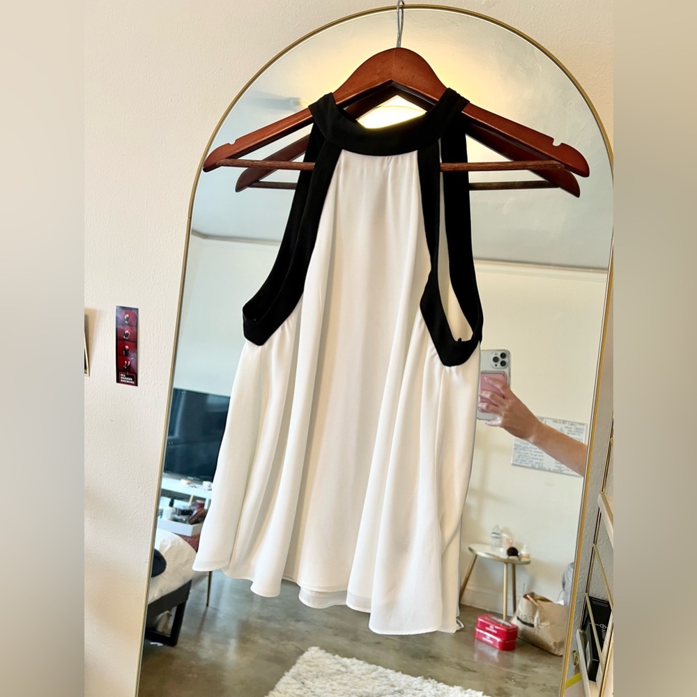 Flowy and Classy ZARA Tie Neck Top, XS